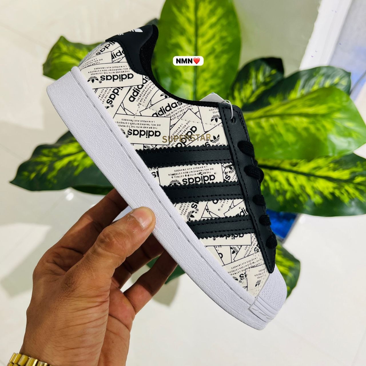 Shoes Adidas superstar reflective print