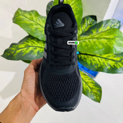 Shoes adidas run black grey