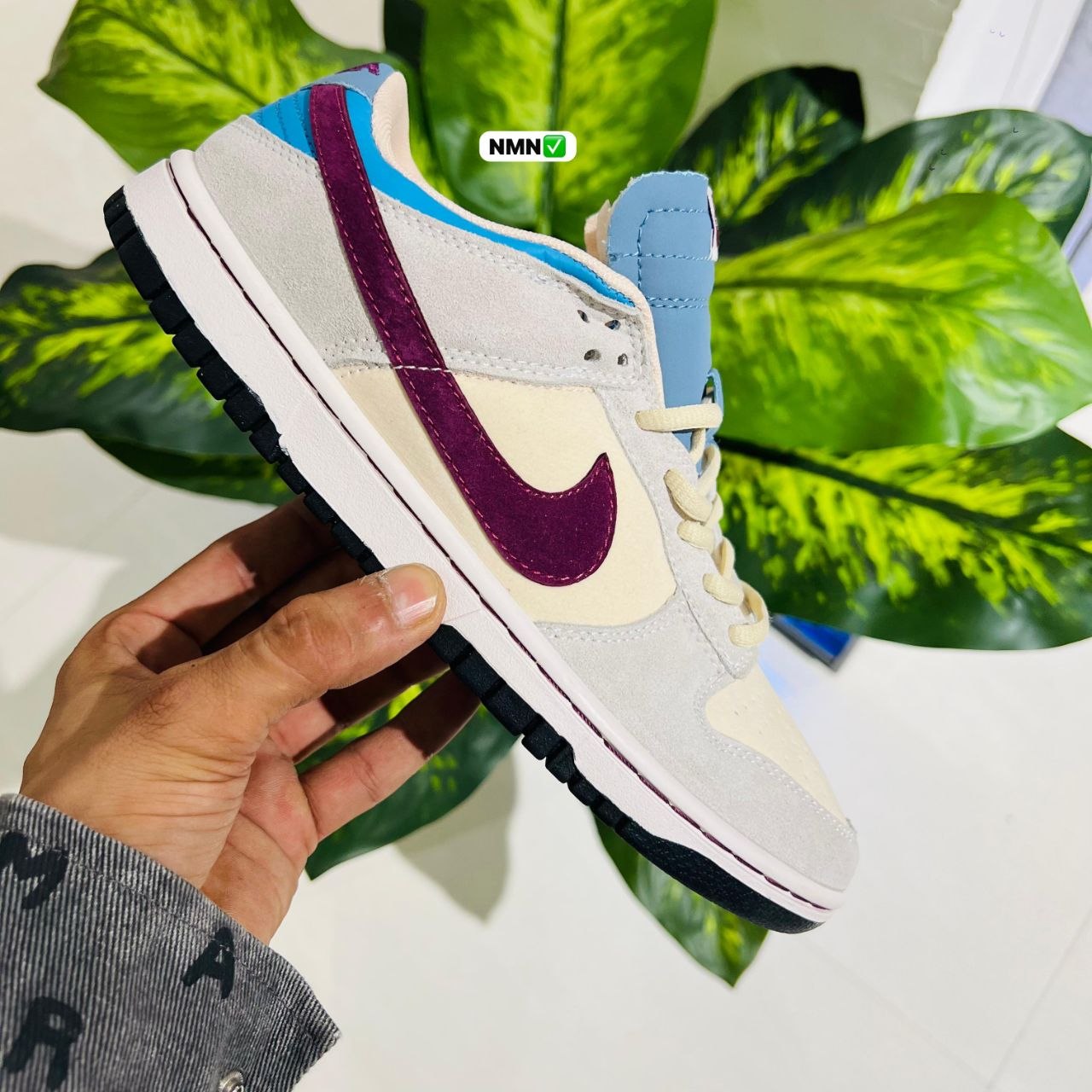 Shoes nike sb dunk grey blue wine