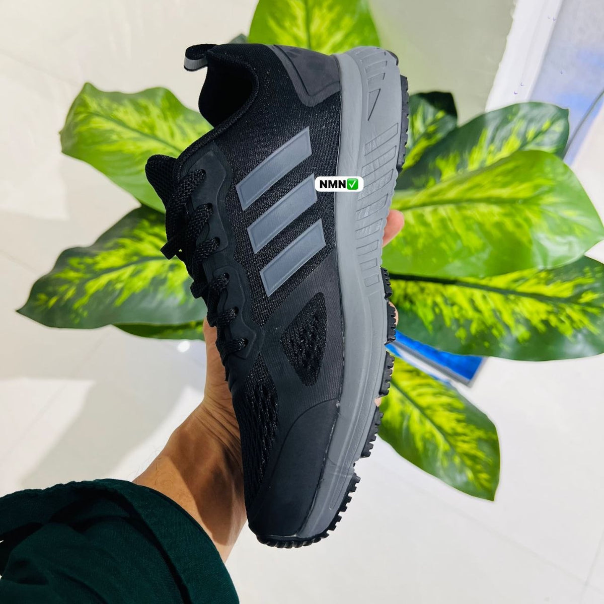 Shoes adidas run black grey
