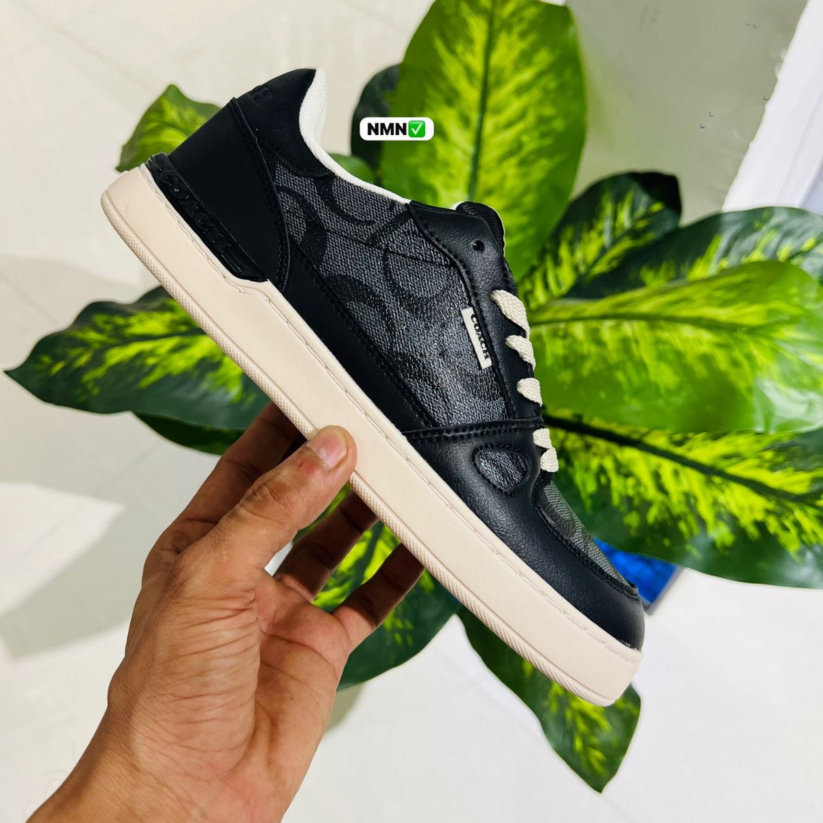 Shoes coach trainer sneaker black cream
