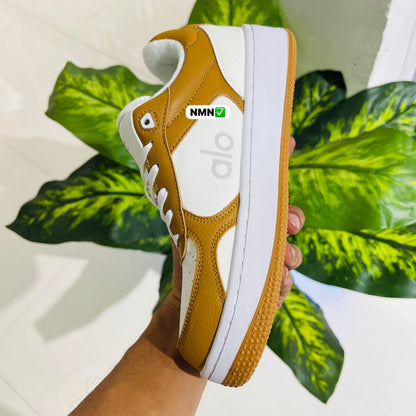 Shoes alo brown white