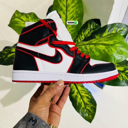 Shoes nike air jordan 1 high black red
