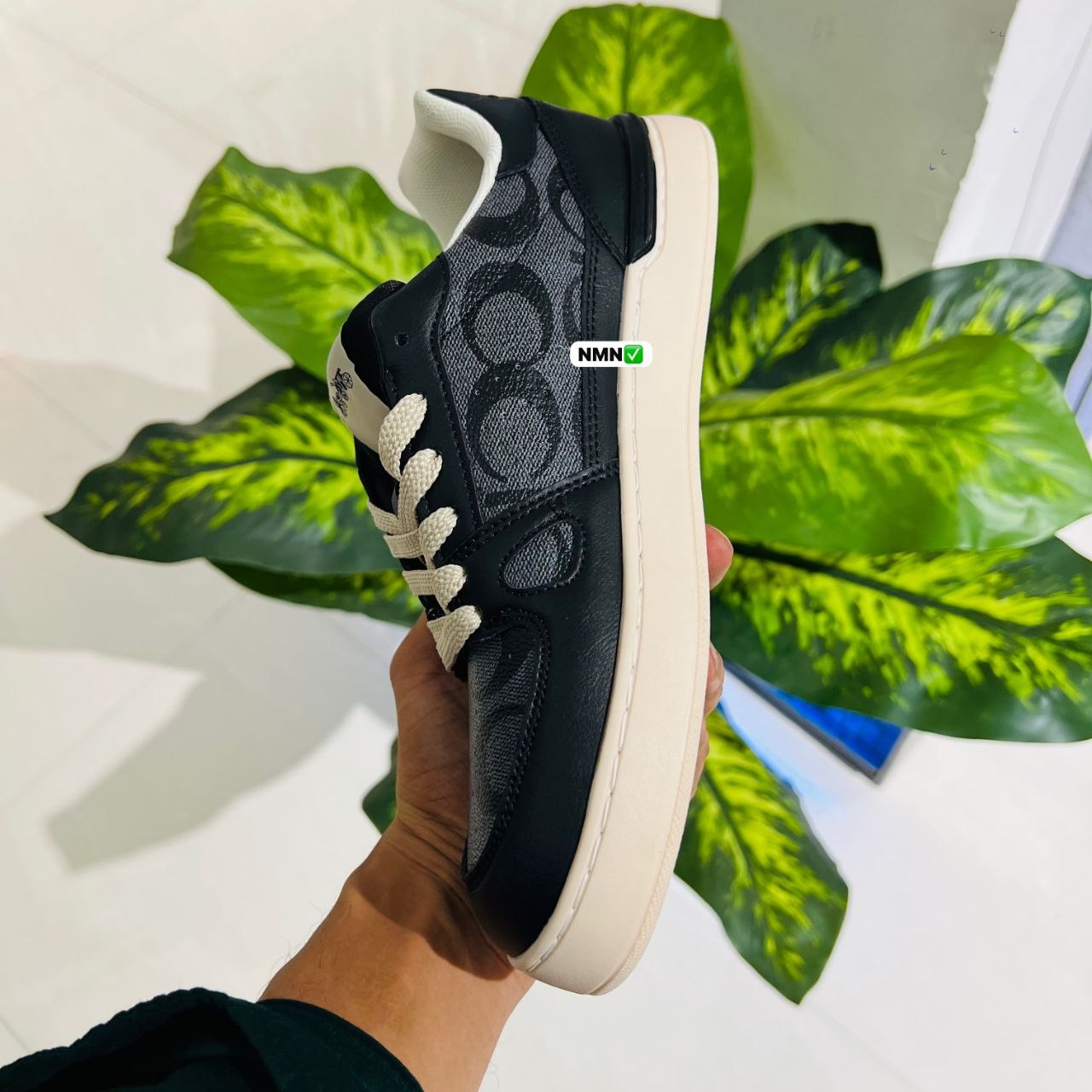 Shoes coach trainer sneaker black cream