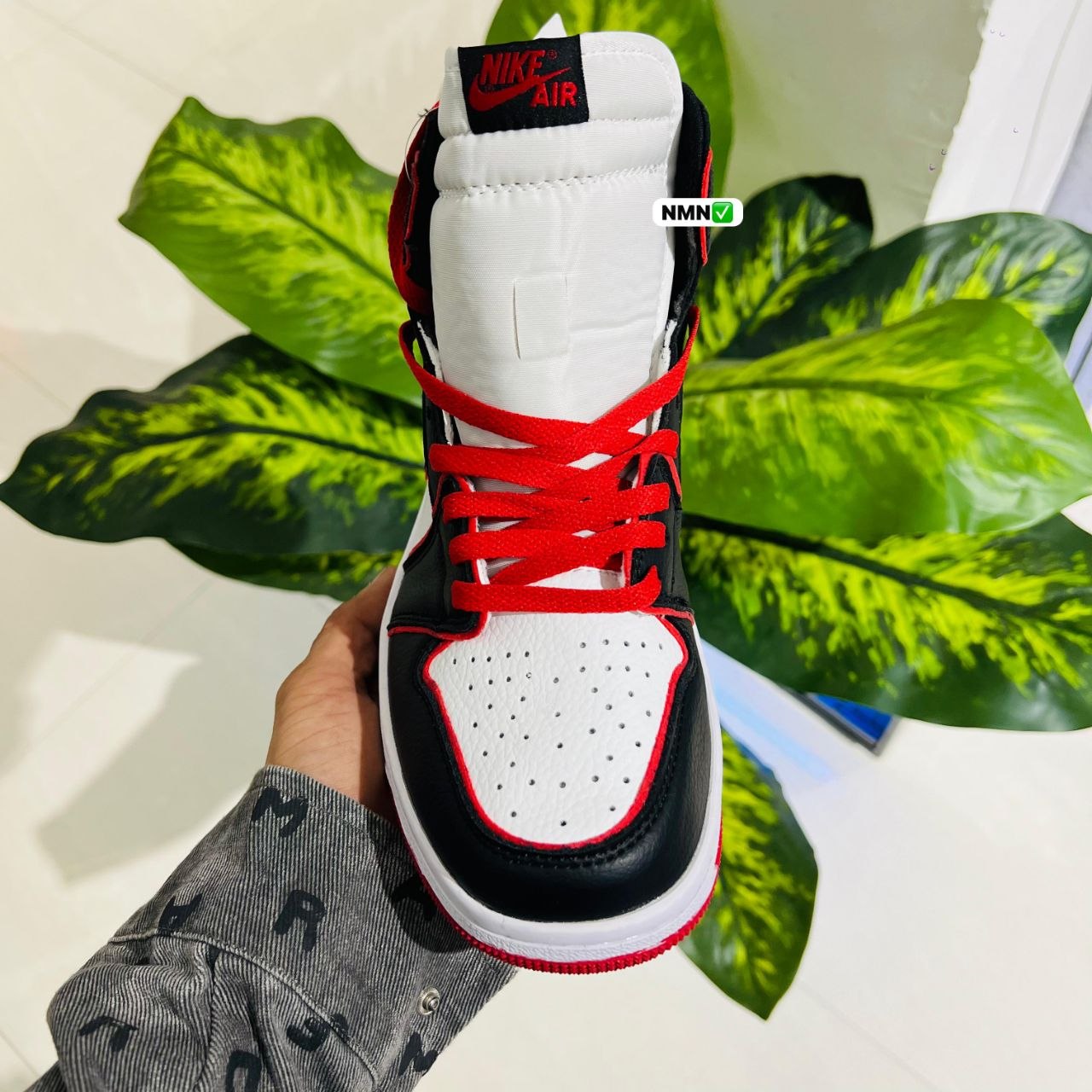 Shoes nike air jordan 1 high black red