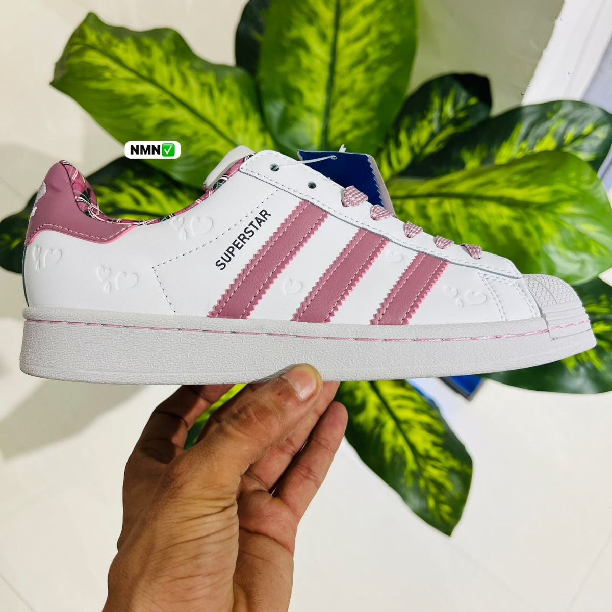 Shoes adidas superstar white peach