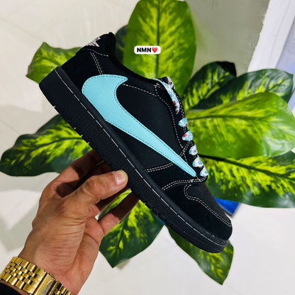 Shoes Nike travis scott jack cactus air jordan 1 low black tiffany blue