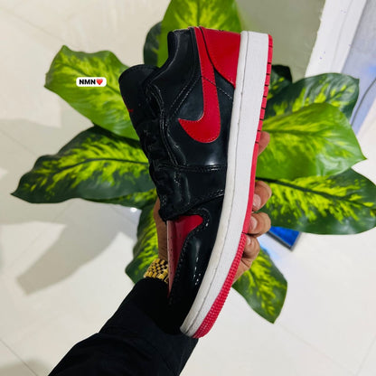 Shoes Nike air jordan 1 patent black red