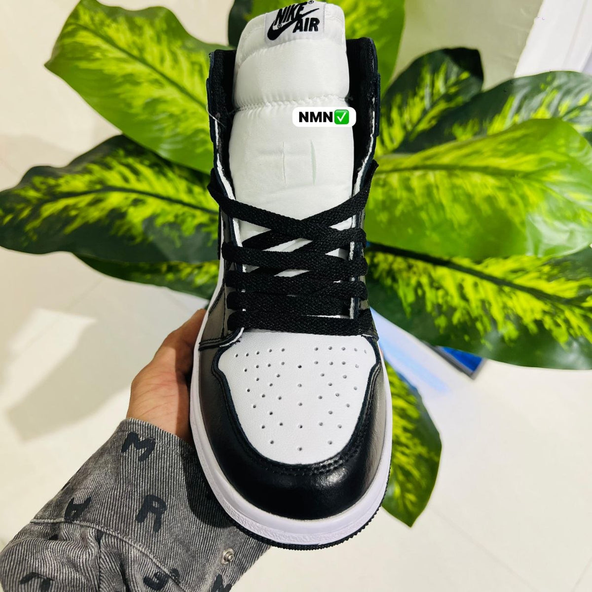 Shoes nike air jordan 1 high black white panda
