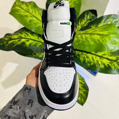 Shoes nike air jordan 1 high black white panda