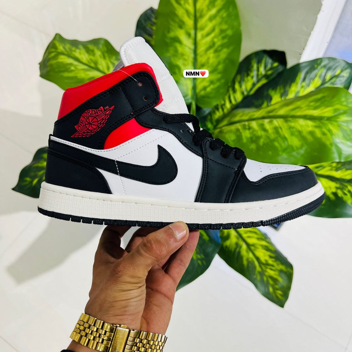 Shoes Nike air jordan 1 white black red