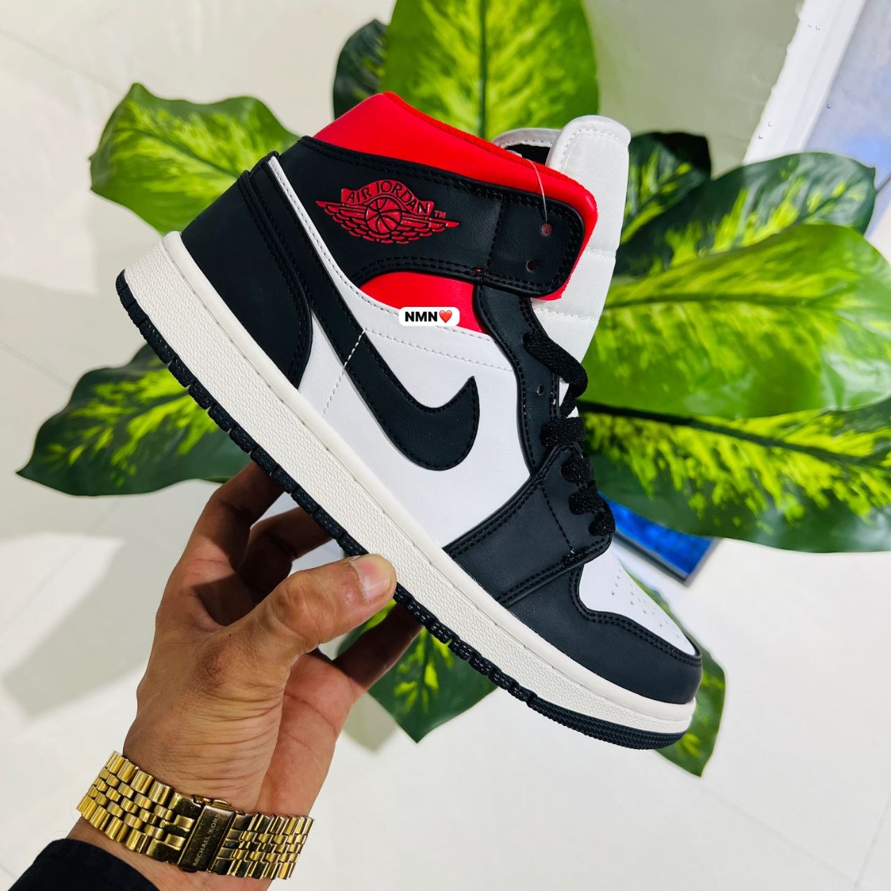 Shoes Nike air jordan 1 white black red