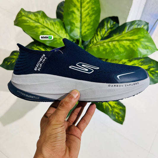 Shoes skechers slip-ins blue grey