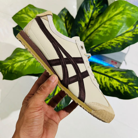 Shoes asics tiger onitsuka british white brown