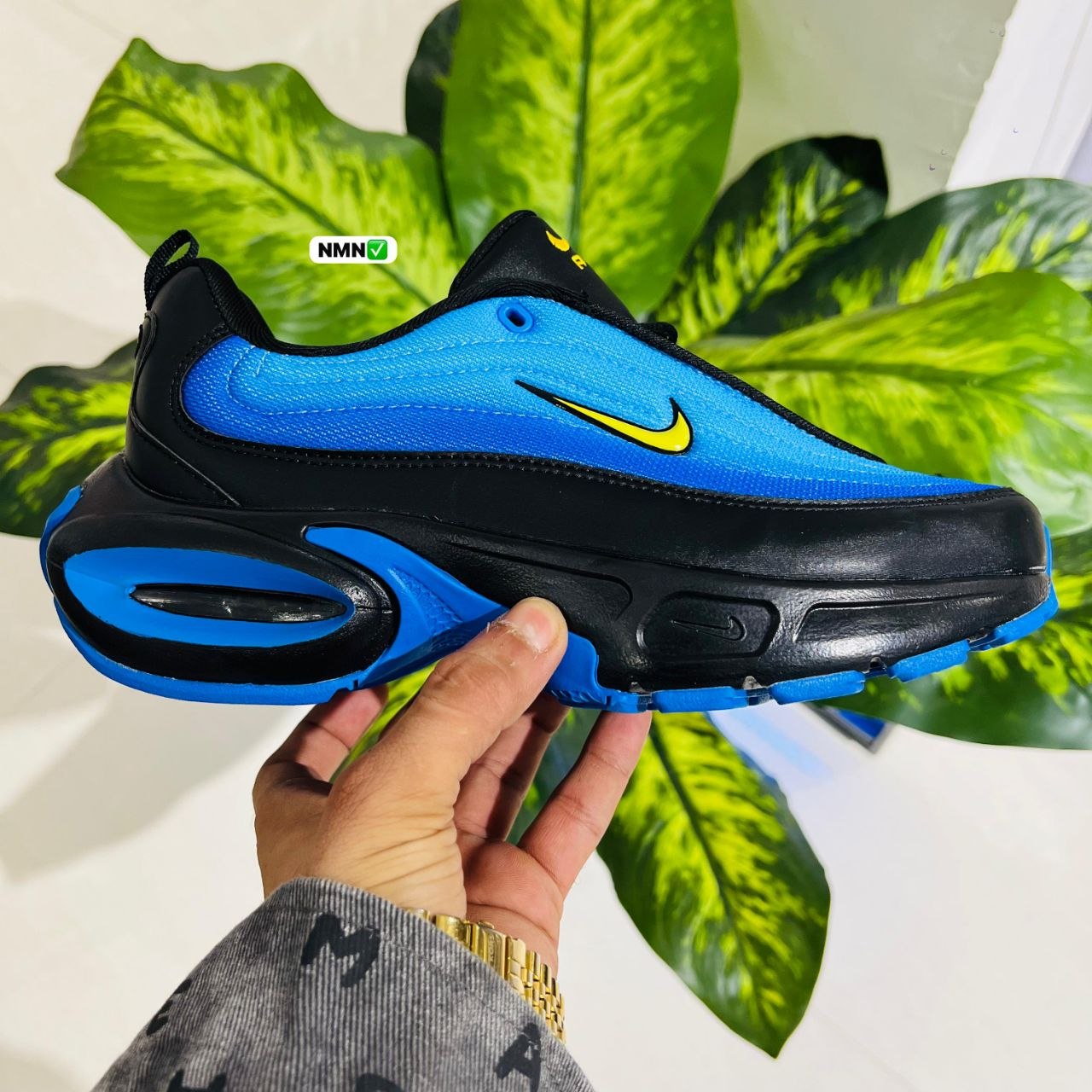 Shoes nike air max blue black