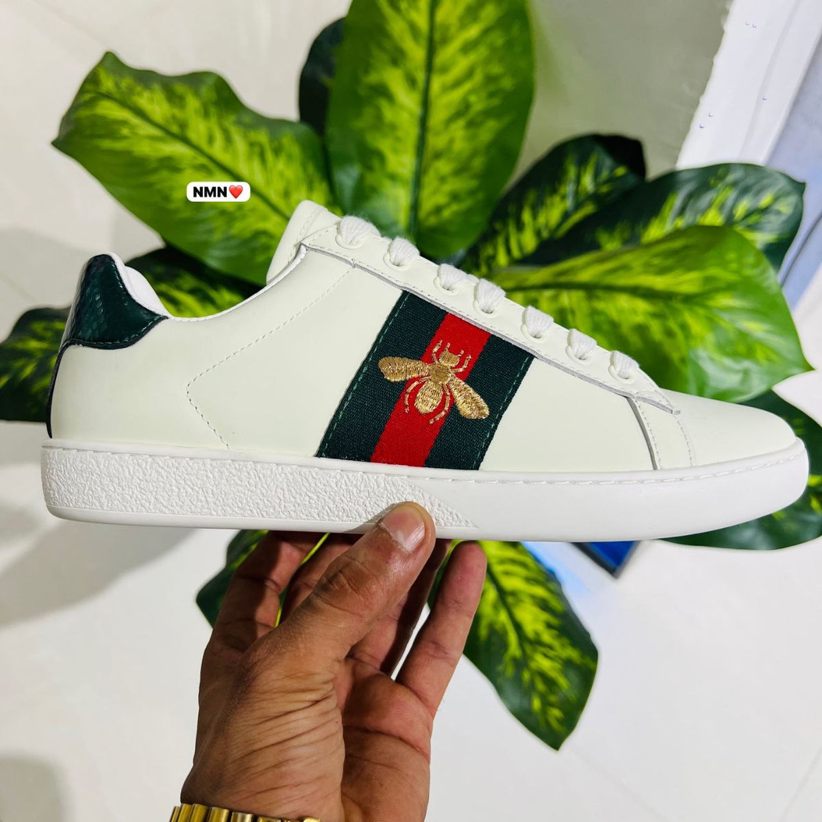 Shoes Gucci bee sneaker white
