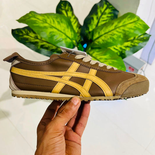 Shoes asics onitsuka tiger british brown mustard