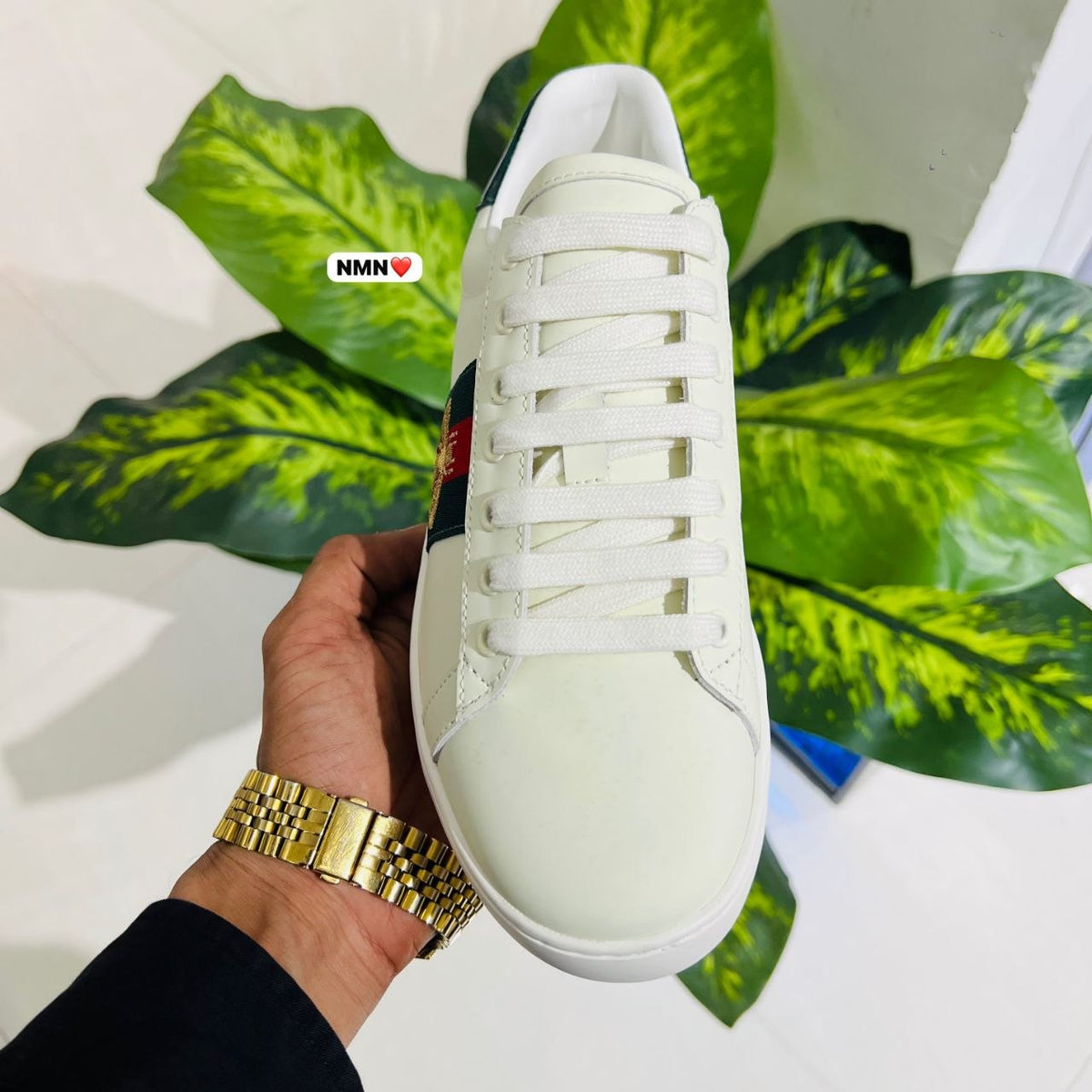 Shoes Gucci bee sneaker white