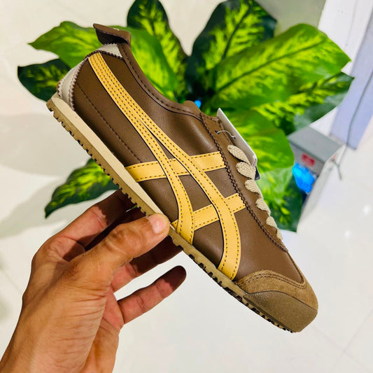 Shoes asics onitsuka tiger british brown mustard