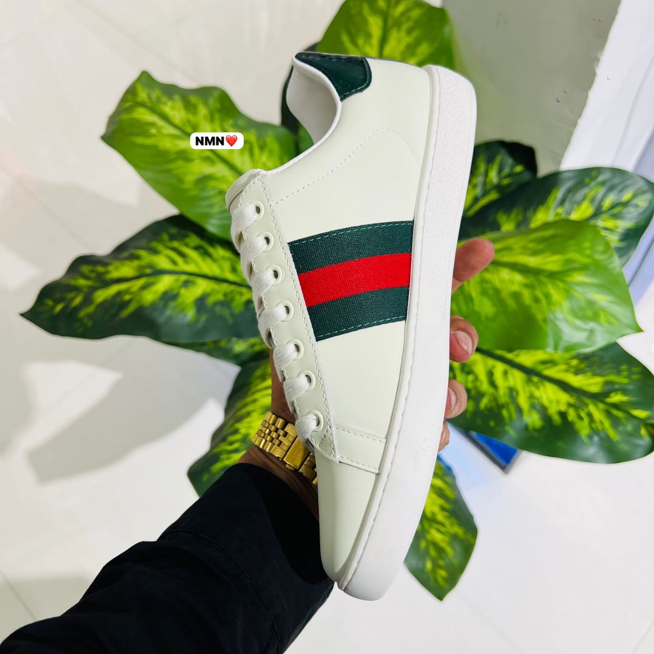 Shoes Gucci bee sneaker white