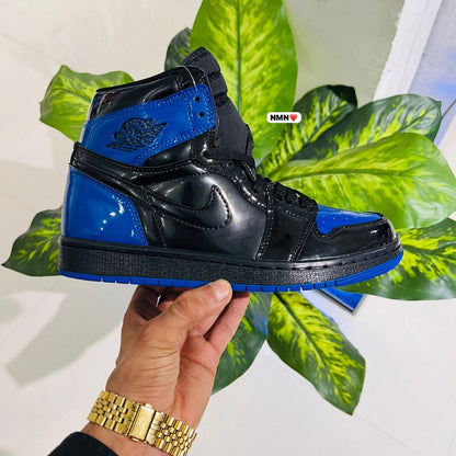 Shoes Nike air jordan 1 patent blue black