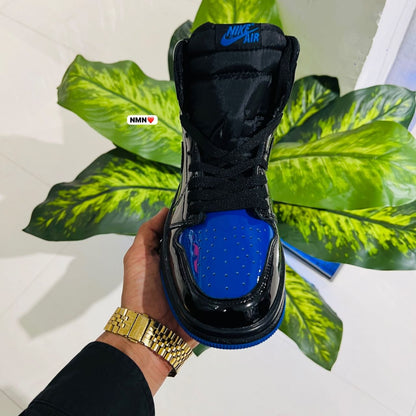 Shoes Nike air jordan 1 patent blue black