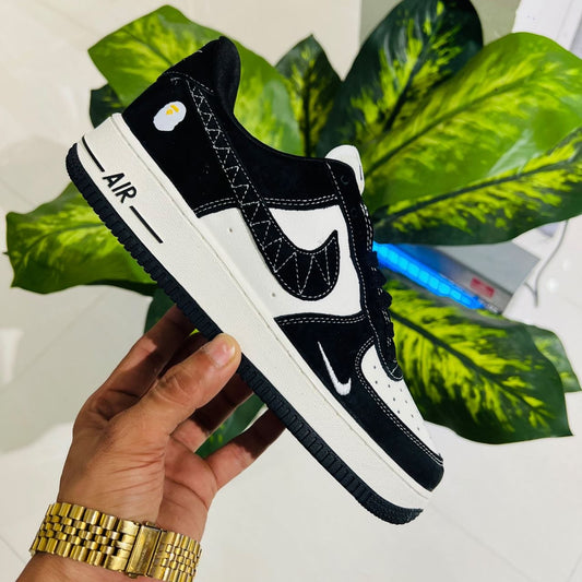 Shoes nike airforce 1 low black british white