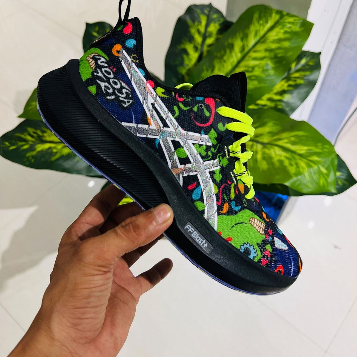 Shoes asics running multicolour
