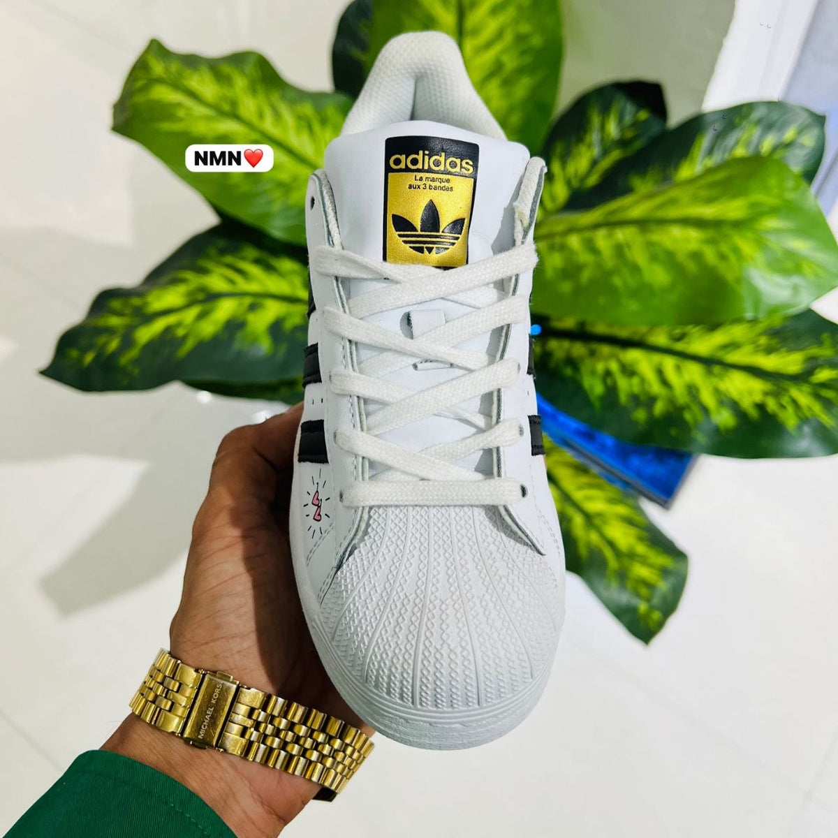 Shoes Adidas superstar white black