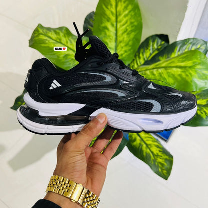 Shoes Adidas black white silver matching