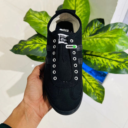 Shoes tiger suede leather black