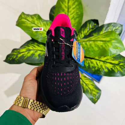 Shoes Skecher black pink
