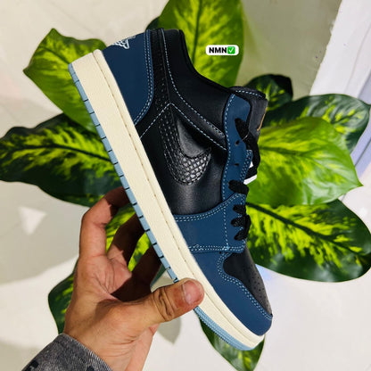 Shoes nike air jordan 1 low blue black