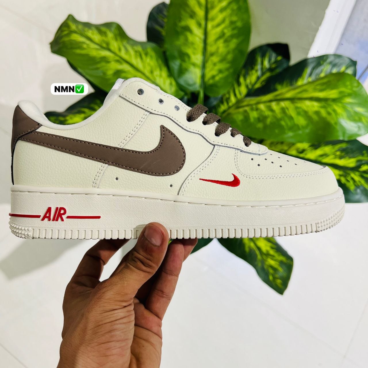 Shoes nike airforce 1 british white brown