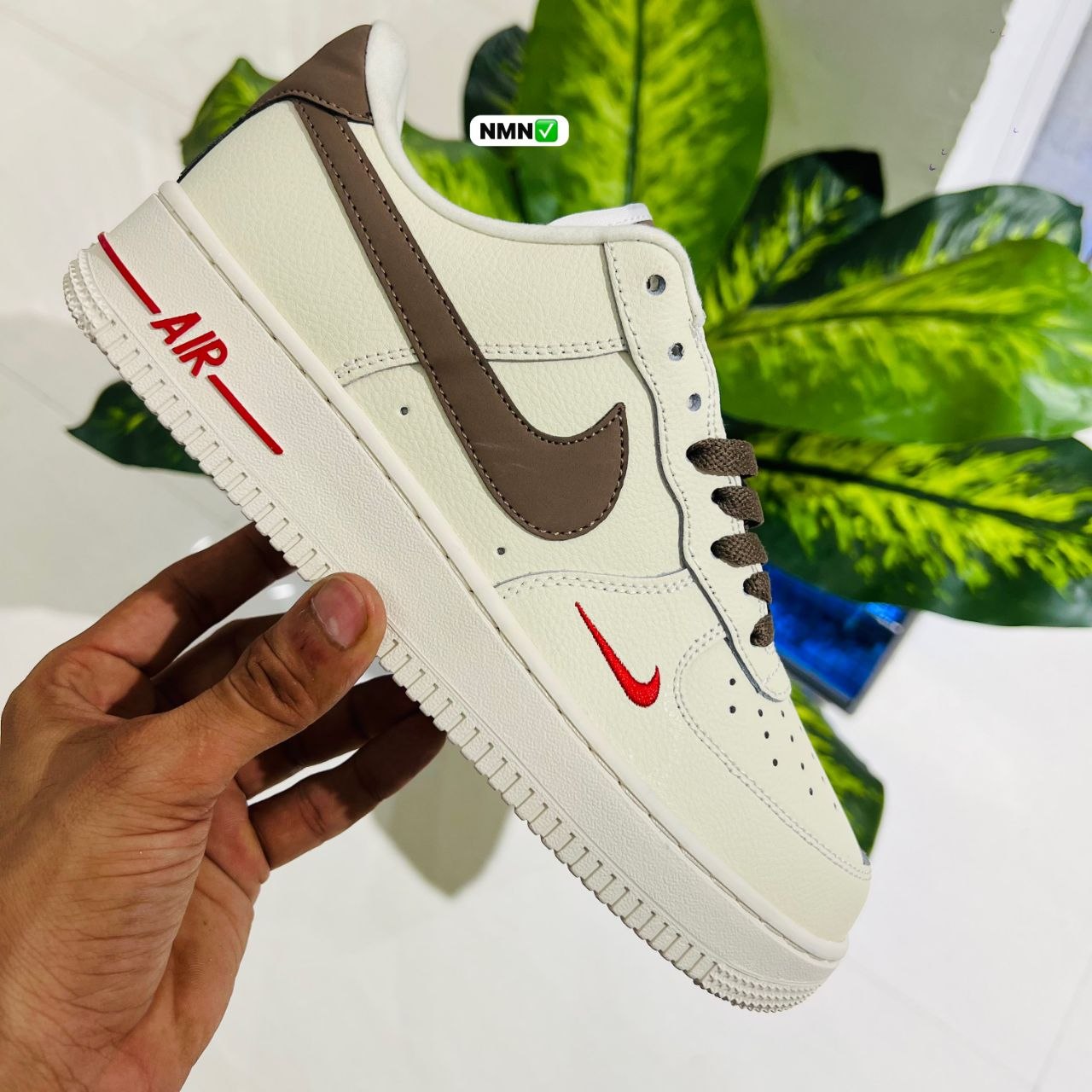 Shoes nike airforce 1 british white brown