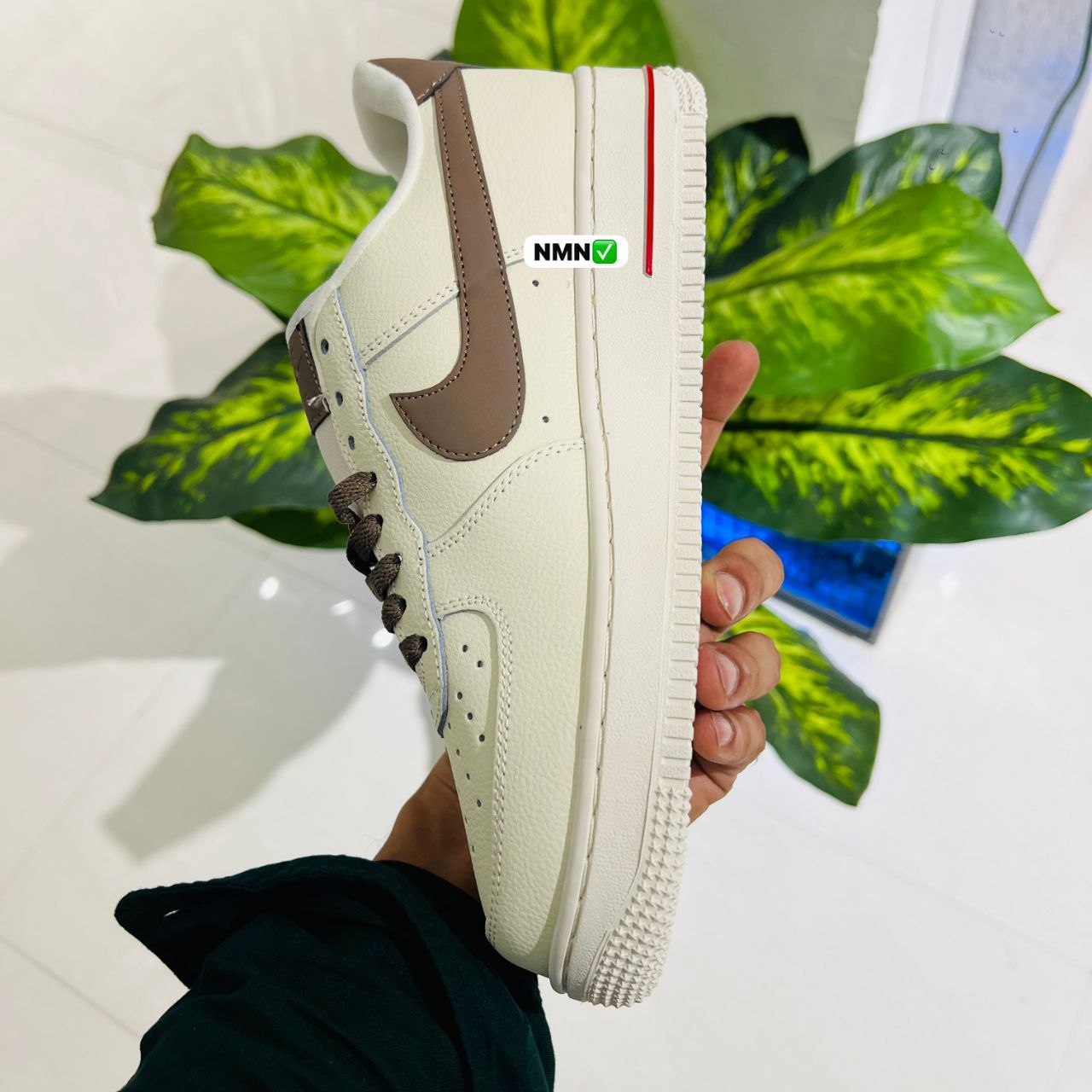 Shoes nike airforce 1 british white brown