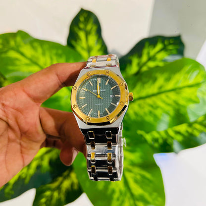 Watch ap silver gold green