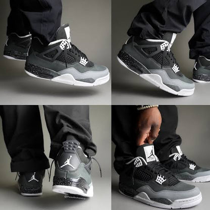 Shoes jordan retro 4 grey black