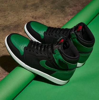Shoes Nike air jordan 1 green black high
