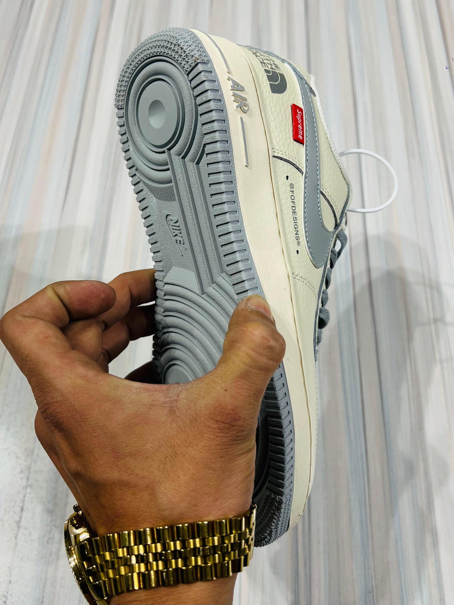 Shoes nike airforce 1 x the north face x supreme