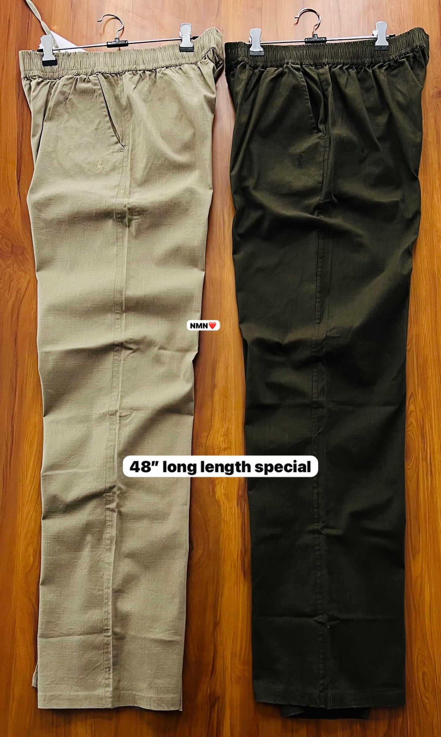 Lower linen long length special 48" oversize 3xl/38 4xl/40 5xl/42 (Copy 0)