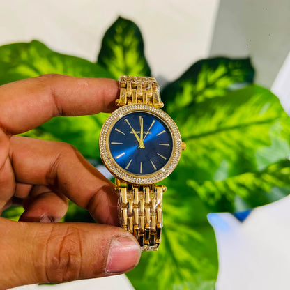 Girls watch mk gold blue