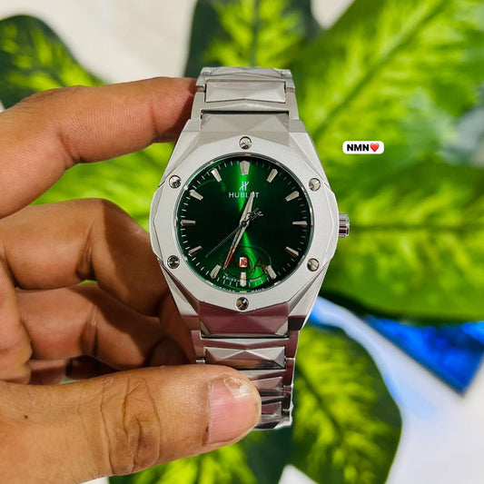 Watch hublot grey green