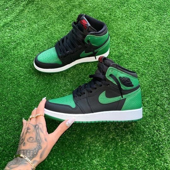 Shoes Nike air jordan 1 green black