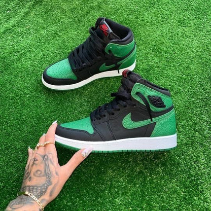 Shoes Nike air jordan 1 green black high