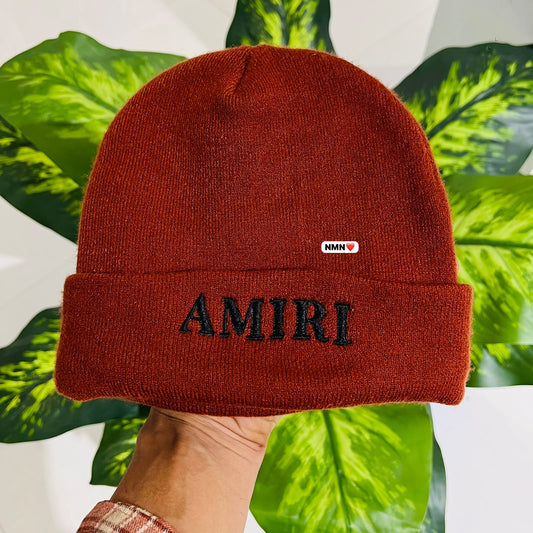 Winter cap amiri rusty brown