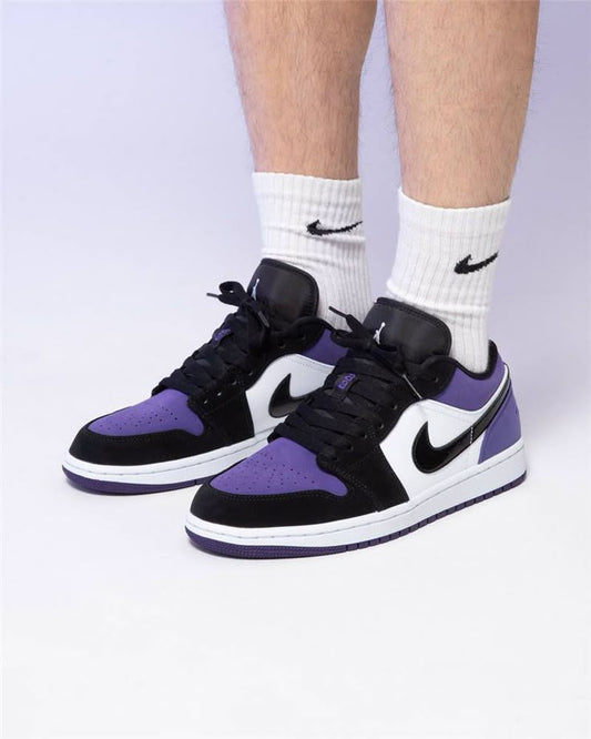 Shoes nike air jordan 1 purple low