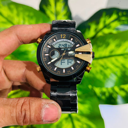 Watch diesel black rose gold digital