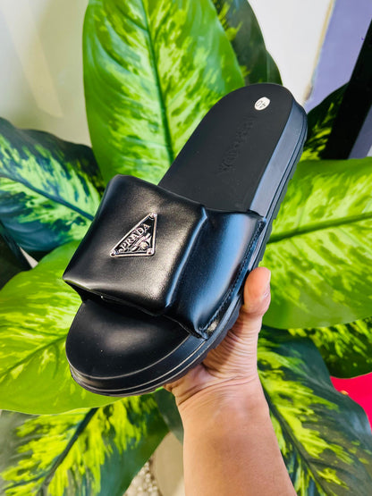 Slippers prada all black
