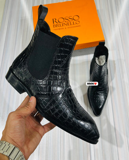 Formal chelsea rosso brunello black woodsole